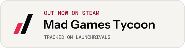 Light launch badge for Mad Games Tycoon