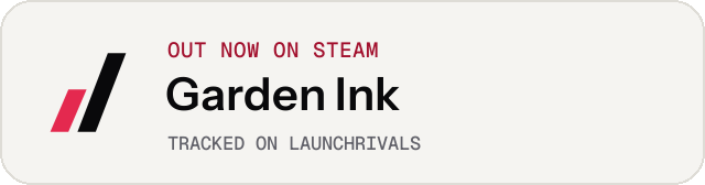Light launch badge for Garden Ink