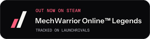 Dark launch badge for MechWarrior Online™ Legends