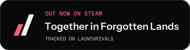 Dark launch badge for Together in Forgotten Lands