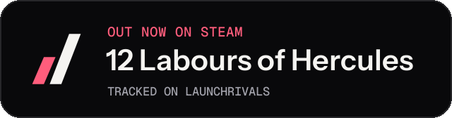 Dark launch badge for 12 Labours of Hercules