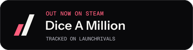 Dark launch badge for Dice A Million