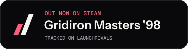 Dark launch badge for Gridiron Masters '98