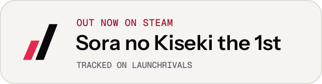 Light launch badge for Sora no Kiseki the 1st