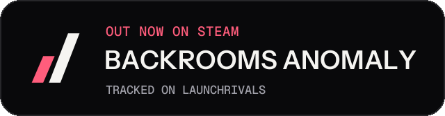 Dark launch badge for BACKROOMS ANOMALY
