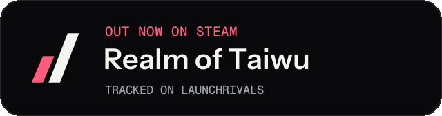 Dark launch badge for Realm of Taiwu