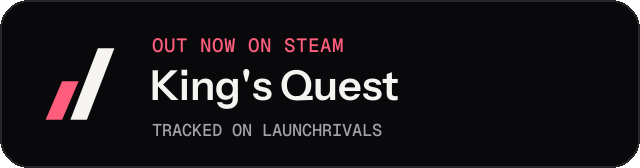 Dark launch badge for King's Quest