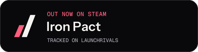 Dark launch badge for Iron Pact