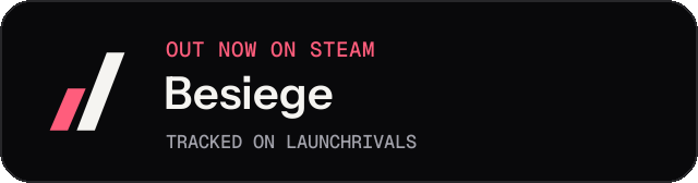 Dark launch badge for Besiege