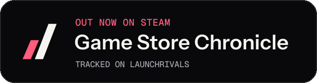 Dark launch badge for Game Store Chronicle