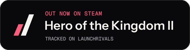 Dark launch badge for Hero of the Kingdom II
