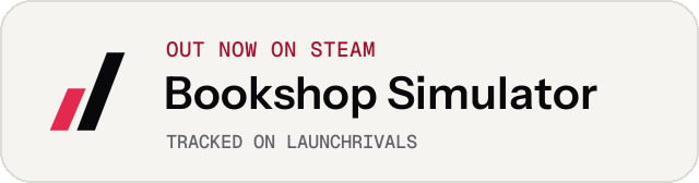 Light launch badge for Bookshop Simulator