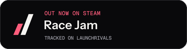 Dark launch badge for Race Jam