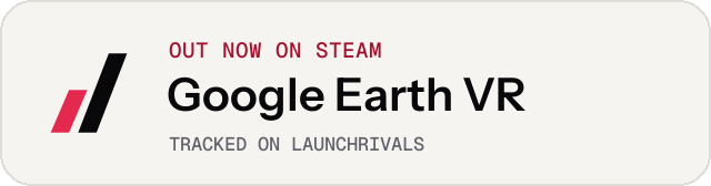 Light launch badge for Google Earth VR