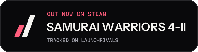Dark launch badge for SAMURAI WARRIORS 4-II
