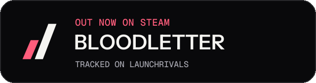 Dark launch badge for BLOODLETTER