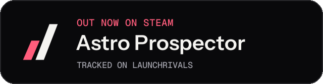 Dark launch badge for Astro Prospector
