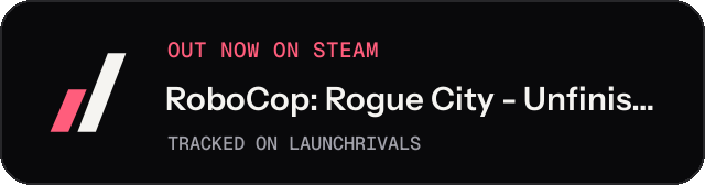 Dark launch badge for RoboCop: Rogue City - Unfinished Business