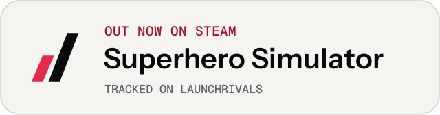 Light launch badge for Superhero Simulator