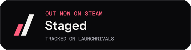 Dark launch badge for Staged