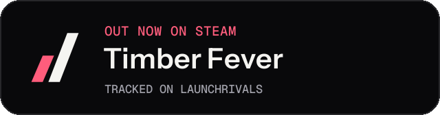 Dark launch badge for Timber Fever