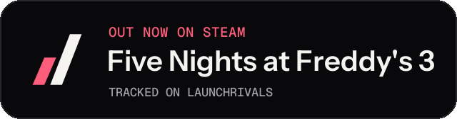 Dark launch badge for Five Nights at Freddy's 3