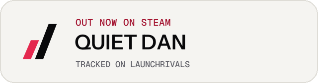 Light launch badge for QUIET DAN