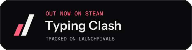 Dark launch badge for Typing Clash