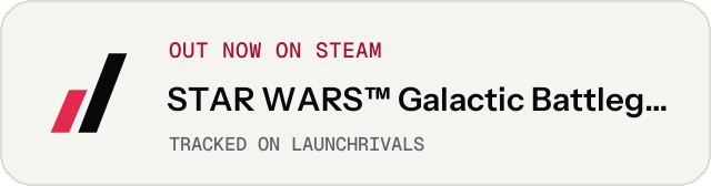 Light launch badge for STAR WARS™ Galactic Battlegrounds Saga