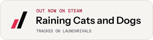 Light launch badge for Raining Cats and Dogs