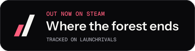 Dark launch badge for Where the forest ends