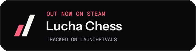 Dark launch badge for Lucha Chess