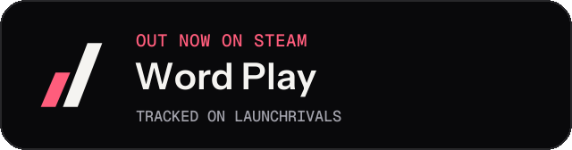 Dark launch badge for Word Play