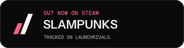 Dark launch badge for SLAMPUNKS