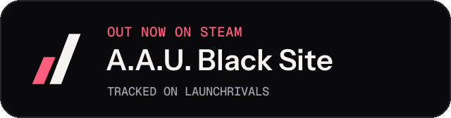 Dark launch badge for A.A.U. Black Site