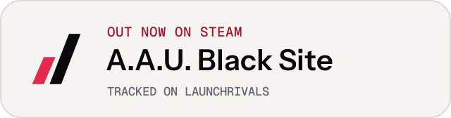 Light launch badge for A.A.U. Black Site