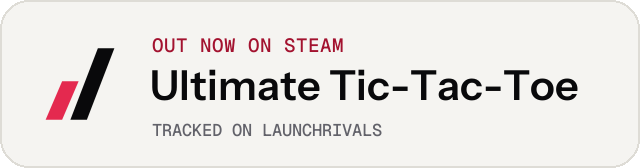 Light launch badge for Ultimate Tic-Tac-Toe