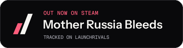 Dark launch badge for Mother Russia Bleeds