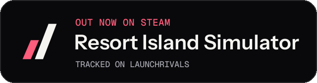 Dark launch badge for Resort Island Simulator