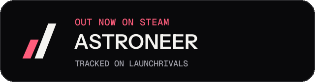 Dark launch badge for ASTRONEER