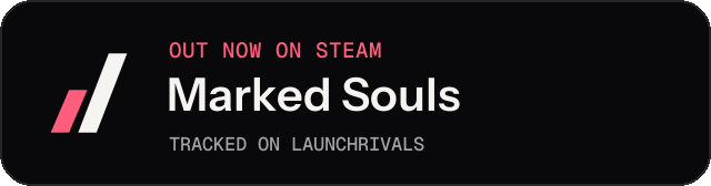 Dark launch badge for Marked Souls