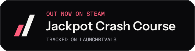 Dark launch badge for Jackpot Crash Course