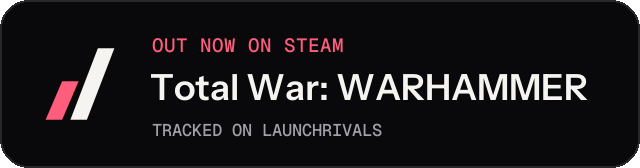 Dark launch badge for Total War: WARHAMMER