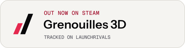 Light launch badge for Grenouilles 3D