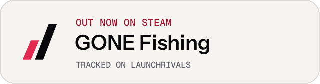 Light launch badge for GONE Fishing