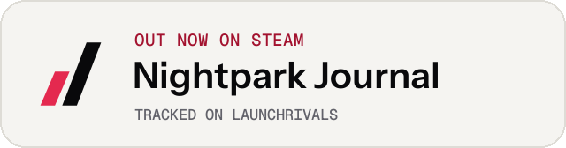 Light launch badge for Nightpark Journal