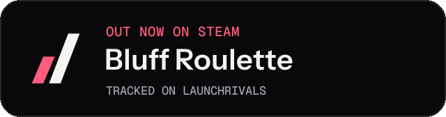 Dark launch badge for Bluff Roulette