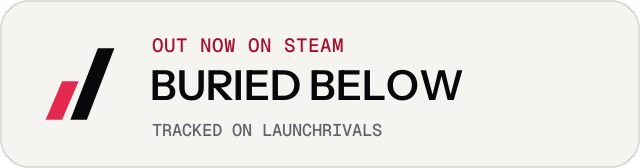 Light launch badge for BURIED BELOW