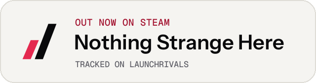Light launch badge for Nothing Strange Here