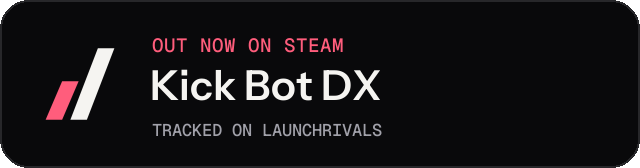 Dark launch badge for Kick Bot DX